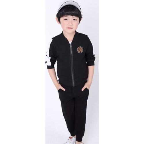 Kids Boys High Quality Autumn Basketball Jogging Tracksuits Girls Baseball Jackets+Pants Sports Suit Children Clothing Set
