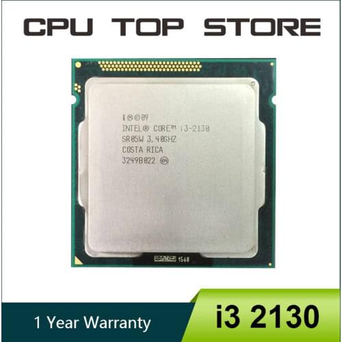 Intel Core i3 2130 3.4GHz Dual Core LGA 1155 Socket H2 CPU Processor SR05W