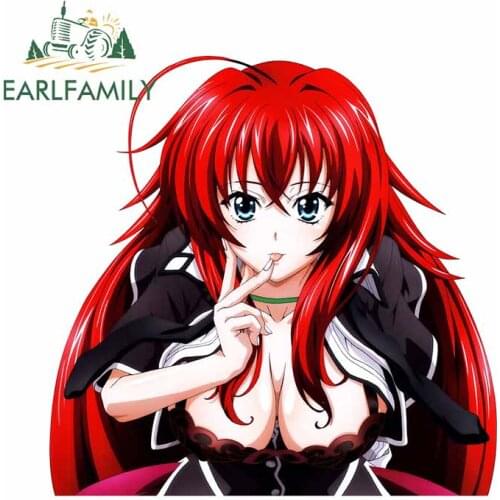 EARLFAMILY 13cm x 13cm For Highschool DxD Graffiti Car Sticker Cartoon Vinyl Car Wrap Decal Personality Creative Surfboard Decor