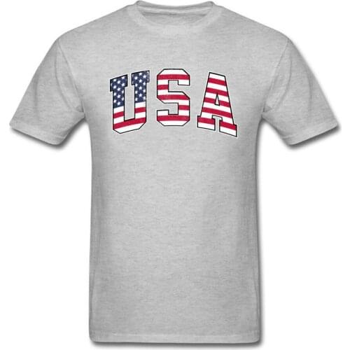 USA Print T-Shirts United States Flag America Streetwear Men Women Fashion 100% Cotton T Shirt Casual Unisex Tees Tops Clothing
