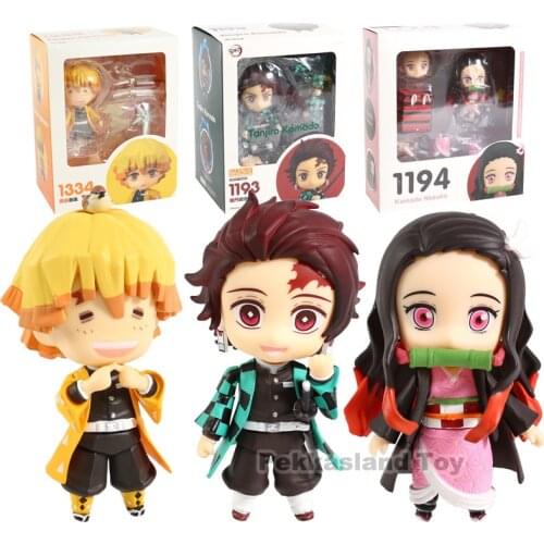Demon Slayer Zenitsu Agatsuma 1334 Kamado Tanjirou 1193 Nezuko 1194 PVC Action Figure Collectible Model Toy