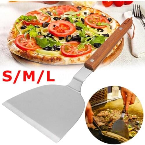 JX-LCLYL Stainless Steel Pizza Spatula Cooking Shovel Cake Pancake Pie Paddle Baking Tool