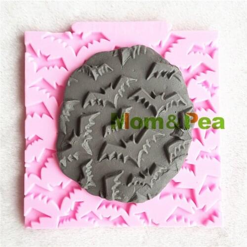 Mom&Pea 1258 Free Shipping Bats Silicone Mold Cake Decoration Fondant Cake 3D Mold Food Grade