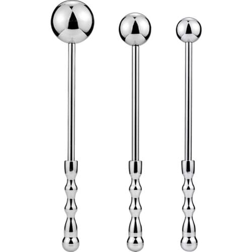 Male & Female Adult Toys Anal Dilator Anal Plug Metal Handheld Ball Anal Plug Safety Toy Space Aluminum High Quality Material