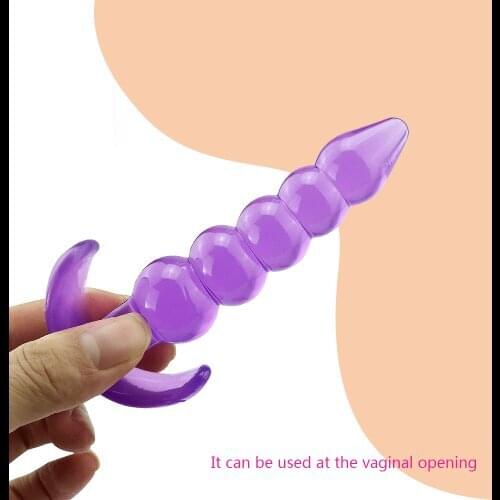 Male Masturbator Anal Beads Jelly Anal Plug Butt Plug G-spot Prostate Massager Adult Sex Toys For Woman Men Gay Erotic Products