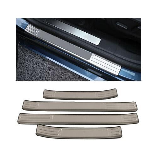 Stainless Steel Matte Outer Door Sill Scuff Plate 4pcs For Ford Kuga Escape 2020