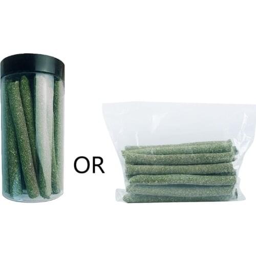 Natural Rabbit Hamster Grass Chew Sticks Pet Food Toy Natural Snack For Rabbit Hamsters Guinea Pig Chinchillas Squirrel L4MF