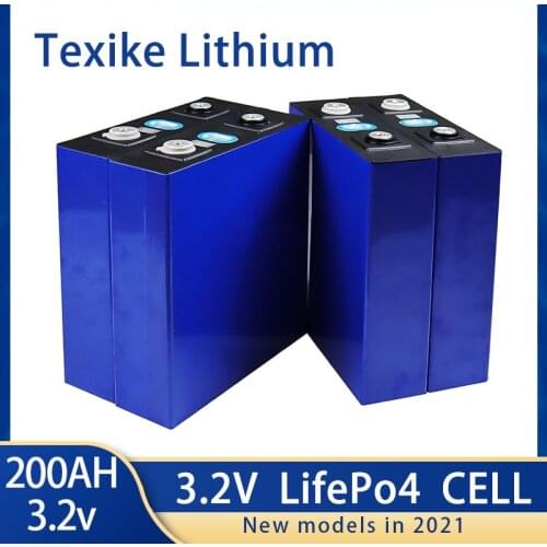 Neue 4PCS 3,2 V 200Ah Lifepo4 Batterie Pack 12V200AH 24V200AH Zelle Lithium-Eisen Phosphat Solar EU UNS steuer freies