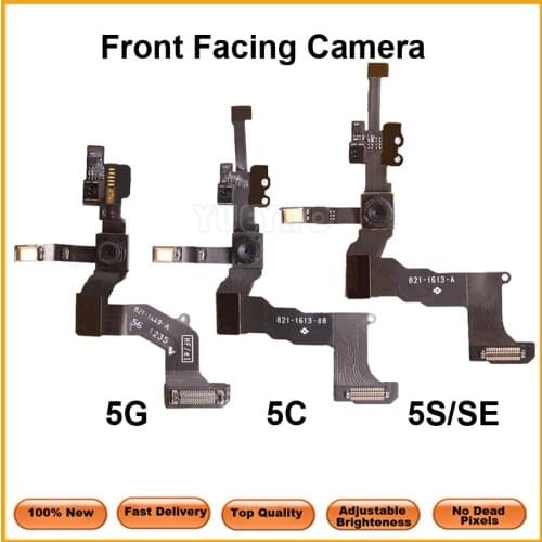 SE Front Camera For iPhone 5 5G 5C 5S SE Light Proximity Sensor Flex Cable with Front Facing Camera Microphone Assembly