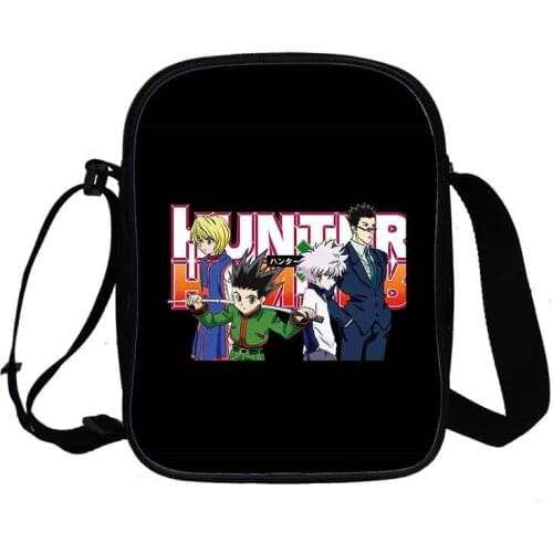 Hunter X Hunter 3D Print Anime Cosplay School Shoulder Bag Cat Cartoon Bag Crossbody Bag Hunter X Hunter Messenger Bag Sac A Dos