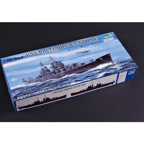 Trumpeter Military Model 1/700 WarShip USS Baltimore Cruiser 1943 05724 Kit TH05290-SMT2