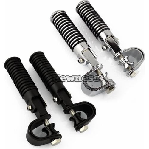 U-Clamp Clamp On Motorcycle Footpeg Foot Rest 7/8" to 1" Engine Bar Tube Highway Footrest for Honda Suzuki Kawasaki