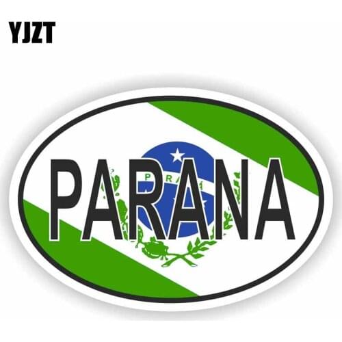 YJZT 15.6CM*10.5CM Creative PARANA BRAZIL Flag Car Sticker Car Window Decal 6-1618