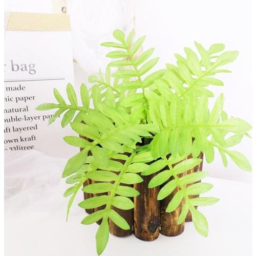 1 Bouquet Artificial Leaves Willow Green Leaf Hanging Plants Garden Home Wedding DIY Silk Jungle Plant Branch Table Decoration
