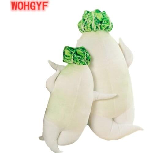 1pc 45cm&60cm&80cm Sexy Plush Radish Pillow Stuffed Soft Plush Plants Simulation Radish Cushions Toys Decorations