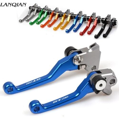 Motorcycle Accessories Dirt Bike Pivot Brake Clutch Levers Customized Aluminum For Yamaha DT230LANZA DT230 DT 230 LANZA 1997