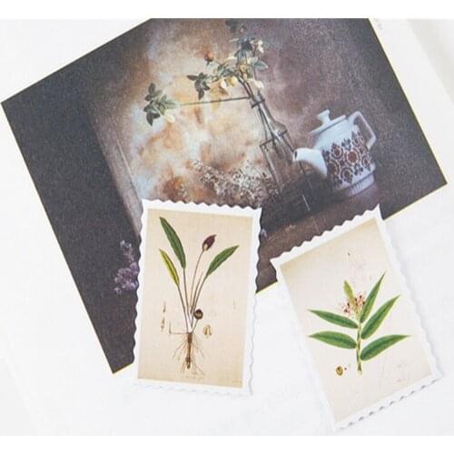 56boxes boxed green plant Scrapbook Stickers Boxed Diy Decoration Planners Scrapbook Diary Album free shipping