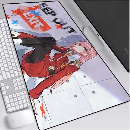 Anime Dear Franxx Mouse Pad XXL Darling In The Franxx Gaming Mousepad Laptop Waterproof Keyboard Desk Mat Pink Mousepad gift