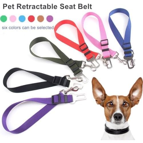 Pet Dog Car Seat Belt Safety Protector Travel Pets Accessories Dog Leash Collar Breakaway Solid Car Harness Dog Cats Suppllies