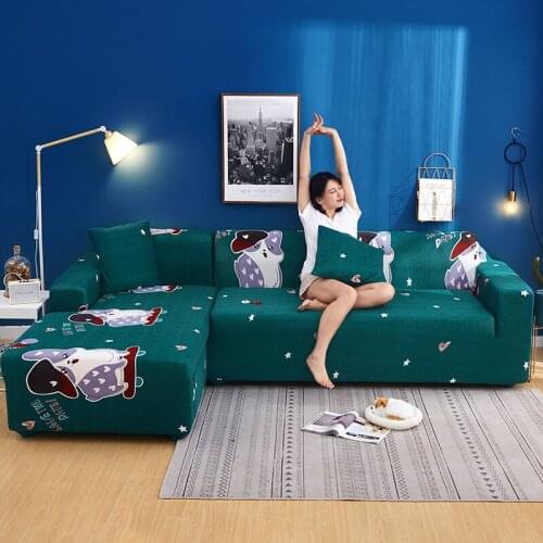 Floral Pattern Elastic Sofa Cover For Living Room Spandex Sofa Furniture Wrap Cover Couch All-inclusive Tight Covers Slipcovers