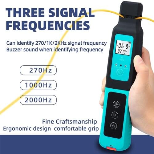 Brand New AUA-40 Fiber Optical Identifier + 10mw Visual Fault Locator Built-in 800-1700nm SM MM Mode Tester