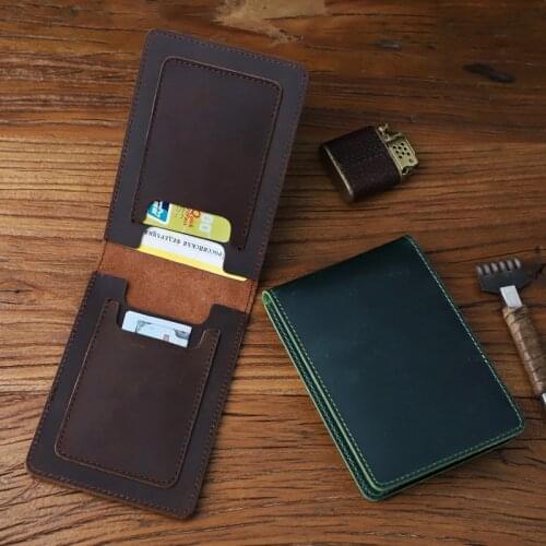 Russia Handmade Genuine Leather Driver License Holder Retro Driving License Slot Wallet Two Size Fit For Different Card Case