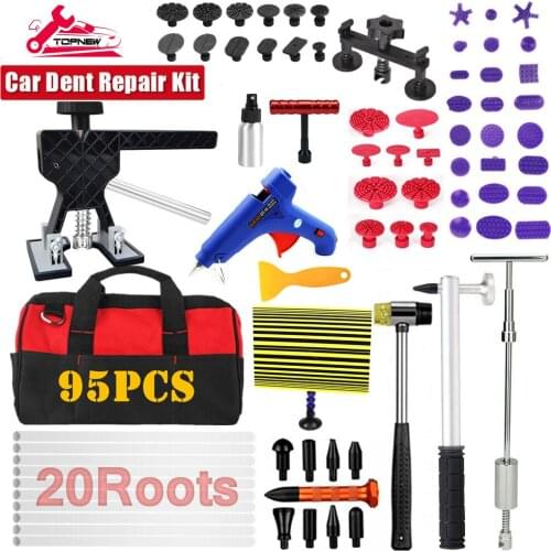 Paintless Repair Tool Dent Puller Slide Hammer Removal Tools Hot Glue Gun Puller Kit Repair Removal Kit for Car Body Dent