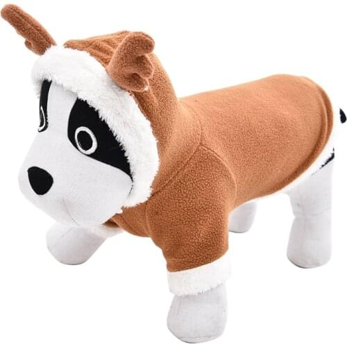 Halloween Festival Pet Costume for Animal Elk Design Dog Jacket Cosplay Puppy Cat Clothes Dog Hoodies Pet Products 5 Sizes