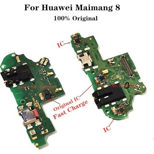 Original Charger Board For Huawei Maimang 8 Maimang8 Quick Charge USB Charging Port Dock Flex Cable + Microphone Headphone Jack