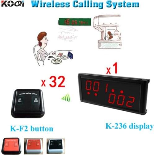 Restaurant pager catering equipment KOQI ( 1pcs Panel + 32pcs Button ) DHL Free Shipping
