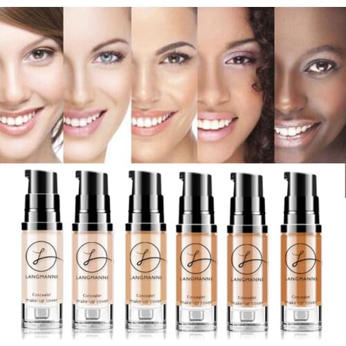 Full Coverage Waterproof Colour Soft Matte Liquid Foundation Make Up Foundation Concealer Makeup Matte Face Base Tone 6 Color