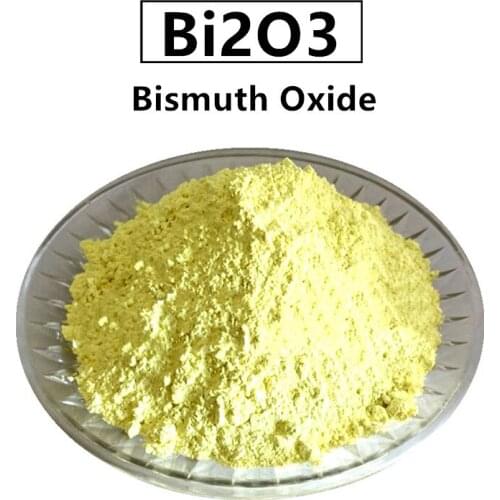 Bi2O3 High Purity Powder 99.9% Bismuth Oxide for R&D Ultrafine Nano Powders About 1 Micro Meter