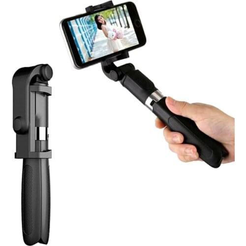 Portable Mini BT Selfie Stick Tripod Extendable Soft Pad Clip Tripod Built-In Button For Mobile Phone​ Live Streaming