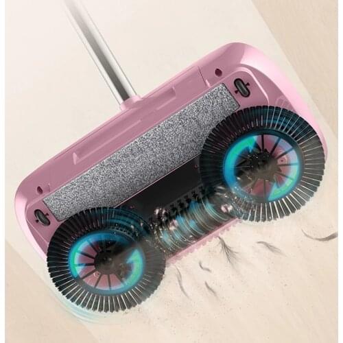 Factory direct hand push sweeper household broom dustpan mop all-in-one gift mop sweeper without dead corner cleaning mop