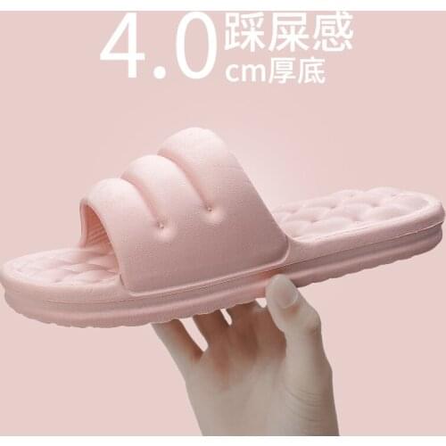 Slides Slippers Home Bathroom Massage Foam Shower Slide Non-Slip Thick Sole Quick Dry EVA Open Toe Soft Slipper Shoes for Indoor