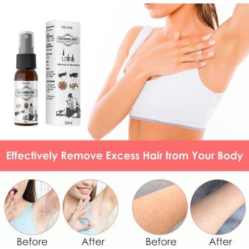 Body Hair Removal Spray Non-Irritating Foam Mousse Painless Long Lasting Smooth Body Hair Removal Spray Excess Hair Removal