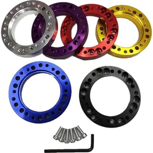 Super-thin 12.5mm Universal Steering Wheel Heightening Pad For Automobile Refitting High-quality Aluminium Steering Wheel Pad