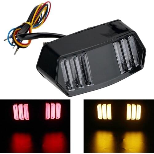 LEEPEE Turn Signal Indicator Lamp Motorcycle Tail Light for Honda MSX125 CBR650F CTX700 CTX700N 12V Led Rear Brake Light Lamp