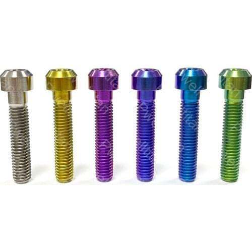 M8 Motorcycle Titanium Bolts 40mm Ti Alloy Screw TORX Head Bolt for Motor Bicycle Car Refit 1 PCS