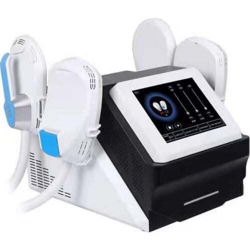 HIEMT Abs Training Sliming Machine Body Conturing EMSLIM Slim Beauty Tesla Sculptor With 4 Handles 4000W Wind Cooling System