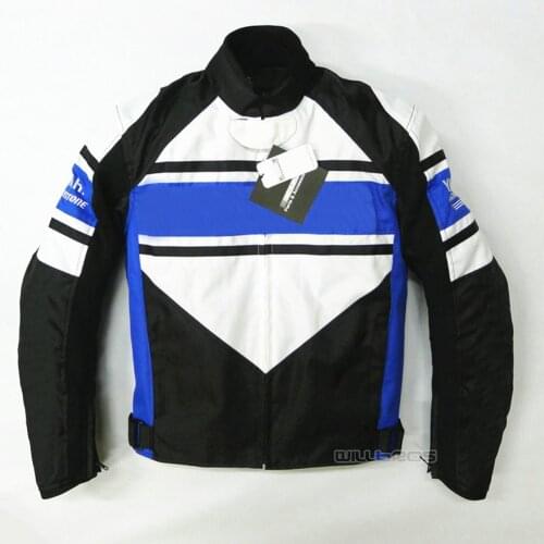 Street Moto Mens Jacket For Yamaha Motocross Motorbike Riding Winter Keep Warm Blue White Black Jackets