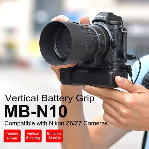 KingMa MB-N10 Vertical Battery Grip Holder Replacement 2ps EN-EL15 Batteries For Nikon Z6 Z7 Cameras
