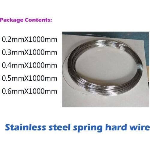 0.2mm-0.6mm Stainless steel spring wire/hard wire/ Single wire Spring Steel Wire fish hook
