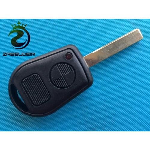 1Pcs Of New Replacement Key Shell For BMW E38 E39 E36 Z3 Car 2 Two Buttons Remote FOB Case Blank Blade Uncut Accessories Parts