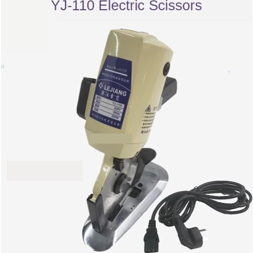 1pcs YJ-110 type Electric Cloth Cutter Fabric Cutting Machine Fabric Round Knife Cutting Machine Electric Hand Push Scissors