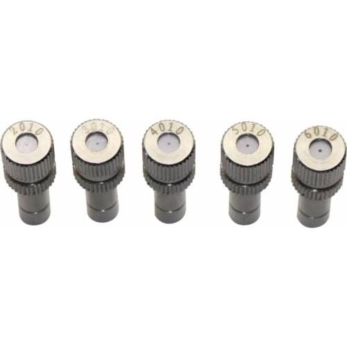 10 Pcs Push-in Low pressure atomizing nozzle 0.2-0.6mm Misting Fogging Spray Sprinkler water pressure sprayer