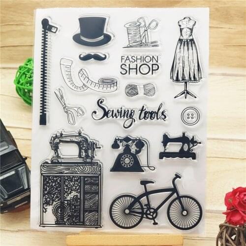 14x18CM Hand Sewing Transparent Seal Clear Stamps Silicone Seal Roller Stamps DIY Scrapbook Album / Card Production