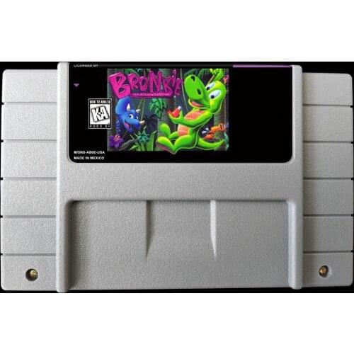 16Bit Games ** Bronkie The Bronchiasaurus ( USA Version!! )