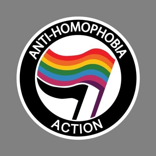 Anti Homophobia Decal Diecut Sticker Laptop Bumper Car Equality Gay Pride