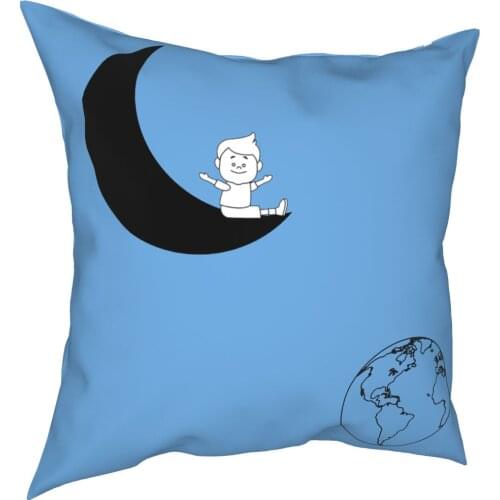 Little Prince On The Moon Pillowcase Soft Polyester Cushion Cover Decorations Pillow Case Cover Home Square 40*40cm